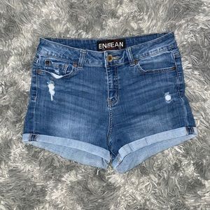 Medium Wash Denim Shorts